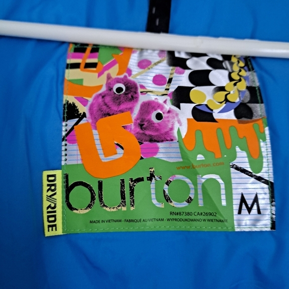 BURTON DRYRIDE multi plaid check SNOWBOARD ski jacket coat sport coastal lady M - Picture 10 of 13